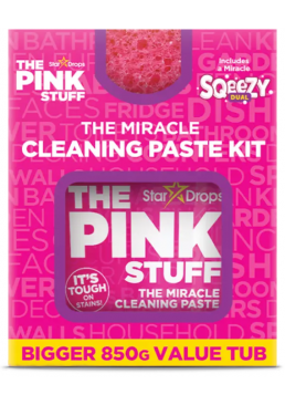 Набор для уборки  The Pink Stuff Cleaning Paste Kit Sqeezy, (Паста 850 г+ Губка)